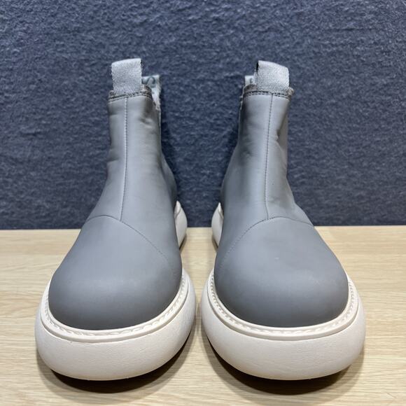 TOMS Boot Leather/Suede Hiking Boots Gray Womens Size 8.5 - Picture 3 of 9